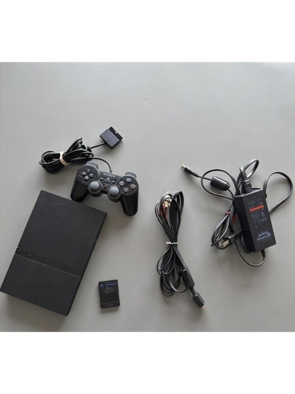 Sony PlayStation 2 Slim PS2 Black Console Controller Cords Viewtiful Joe‎ Memory